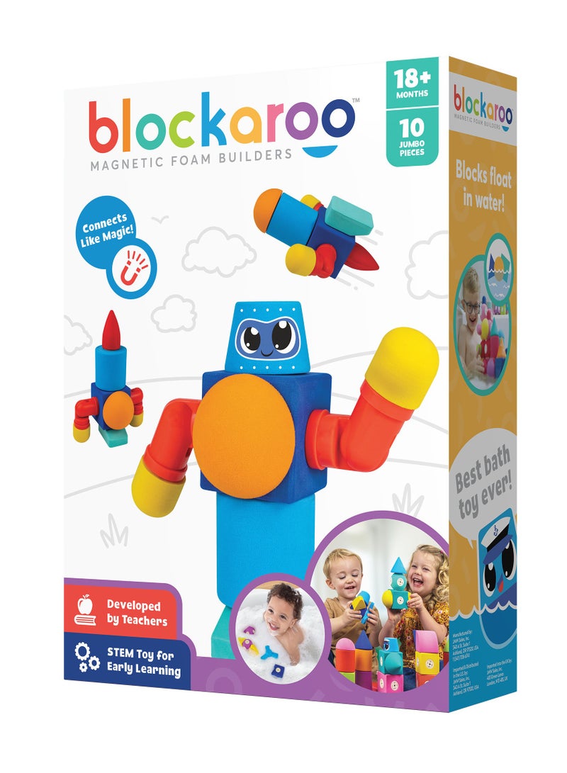 BLOCKAROO MAGNETIC FOAM BLOCKS -SMALL -ROBOT
