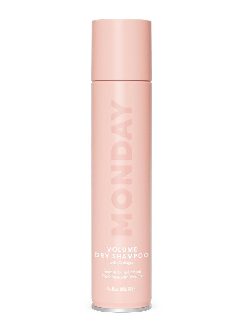 MONDAY HAIRCARE Dry Shampoo Volume 6.7oz, Volumizes and Freshens Hair, Absorbs Oil, Nourishes with Keratin, Protects Hair