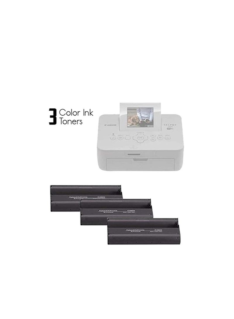 Canon KP-108IN Color Ink Paper Set for Canon Selphy CP910/CP810 Photo Printer, 108 Sheets, White