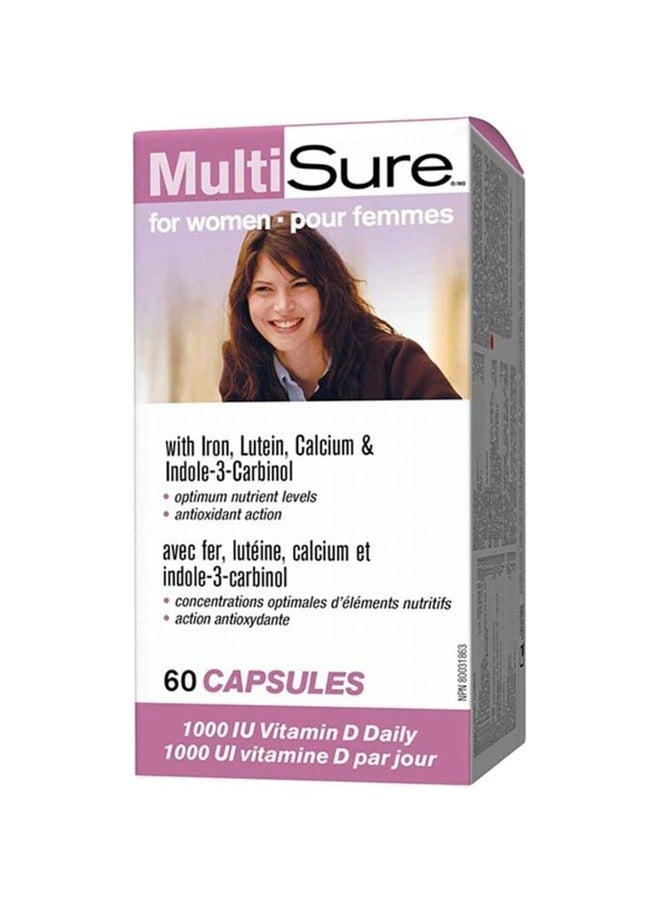 MultiSure for Women 60 Capsules: Comprehensive Support with Iron & Lutein