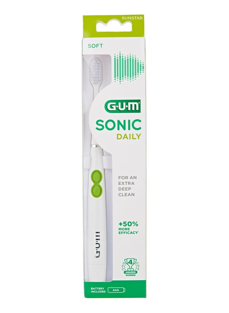 Gum Sonic Battery ToothBrush White