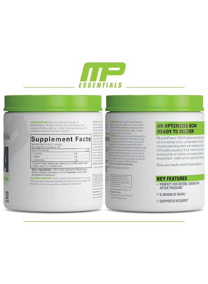 MusclePharm Essentials BCAA 258g Fruit Punch 30 Serving