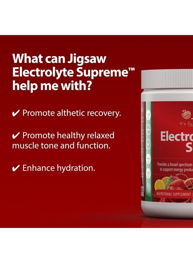 Electrolyte Supreme - Broad Spectrum of Electrolytes + Trace Minerals - 60 Servings (60 Servings Jar, Fruit Punch)