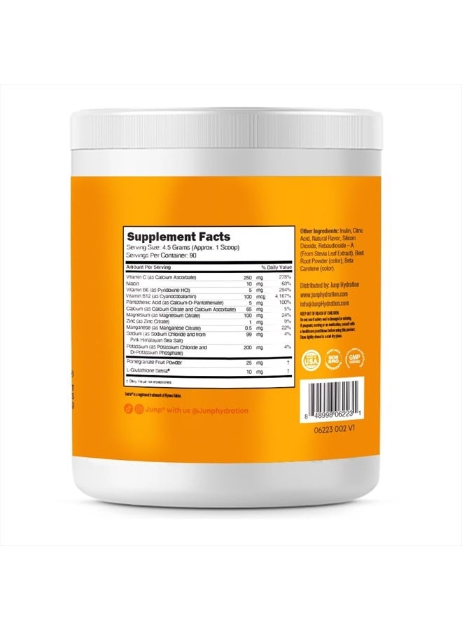 Hydration Electrolyte Powder, Electrolytes Drink Mix, Hydration Mix, Sugar Free, Gluten Free, 0 Calories, 0 Carbs, Keto Friendly, Kosher, 90 Servings. (Orange)