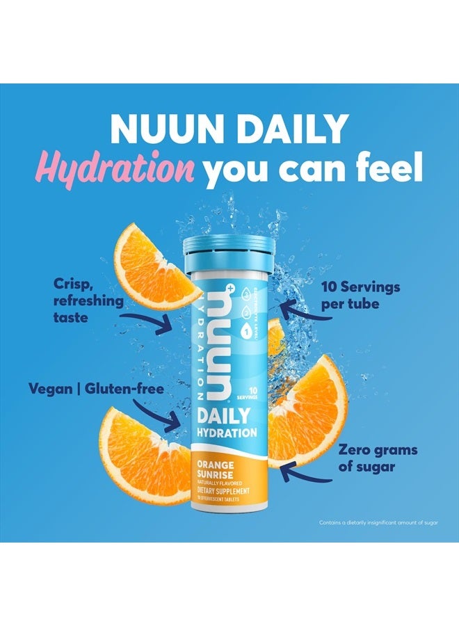 Hydration Daily, Wellness Electrolyte Tablets, Orange Sunrise, 8 Pack (80 Servings)