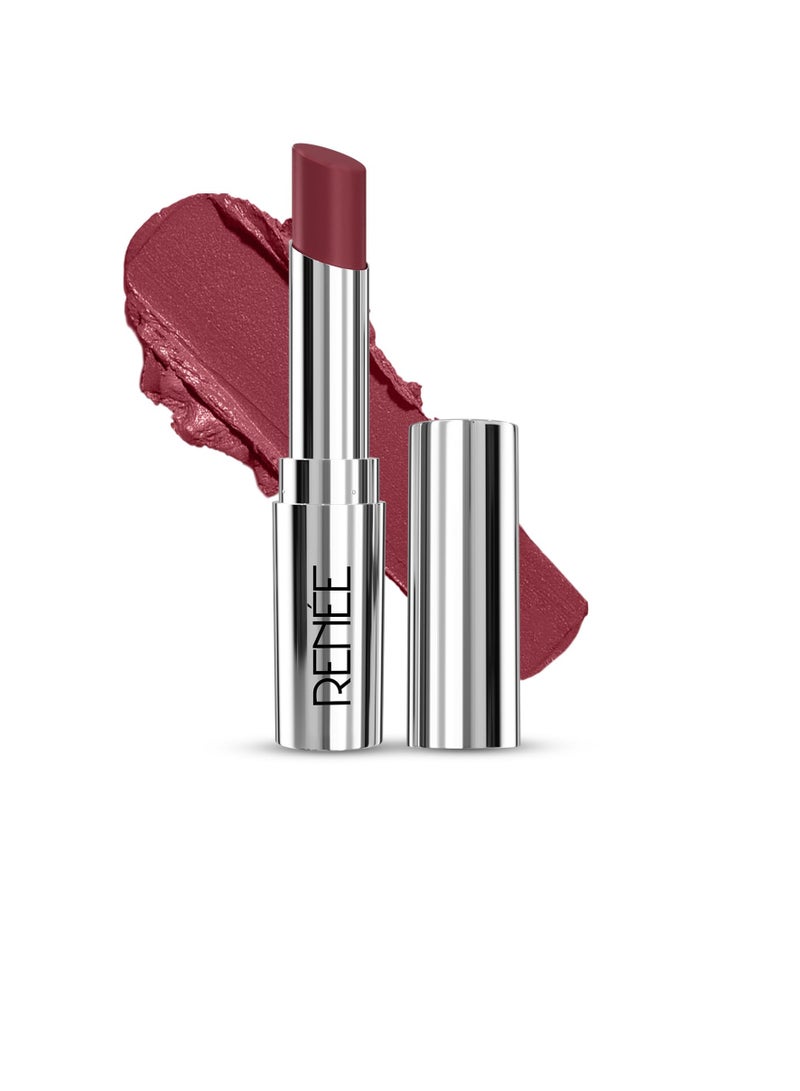 RENEE Crush Glossy Lipstick Besos 4gm  Non drying Highly Pigmented  Intense Moisturizing  Soft Texture  Lightweight  One Swipe Formula   Enriched With Jojoba Oil  Cocoa and Shea Butter