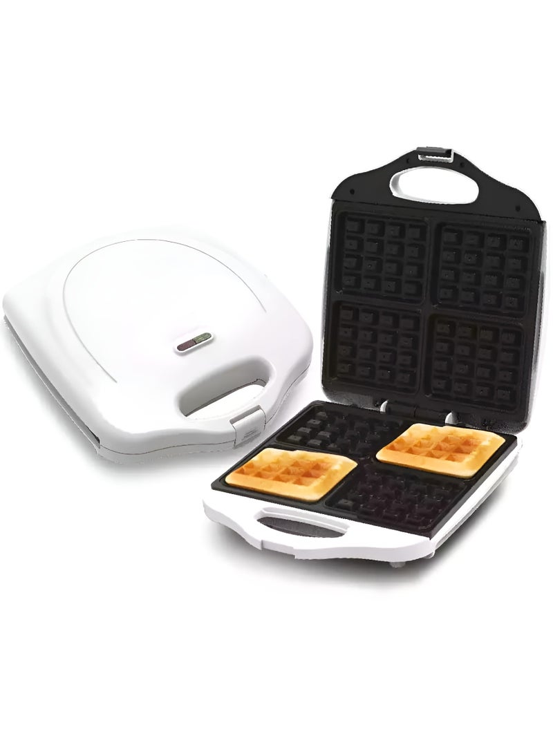 Electric Waffle Maker Non Stick 1100W 4 Slice Non Stick Electric Belgian Waffle Maker with Adjustable Temperature Control, Cool Touch Body, Overheat Protection