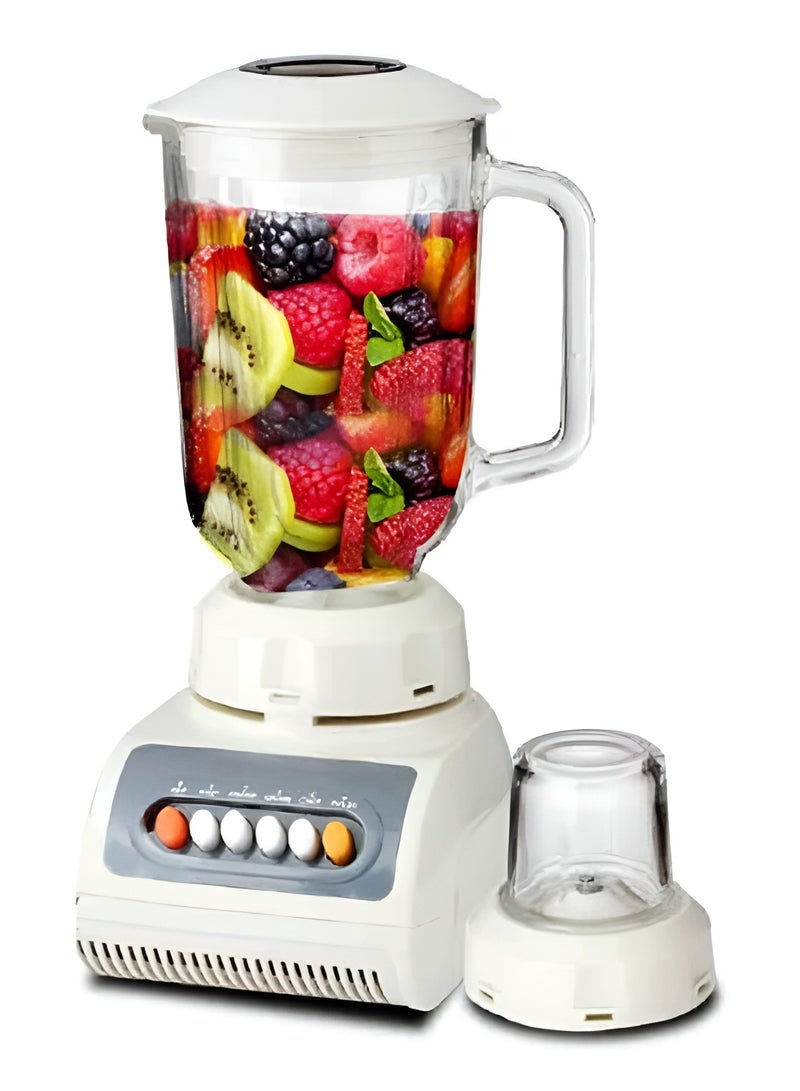2 In 1 Mixer Blender Juicer Smoothie Maker Ice Crush Grinder 1500 ML,400W High Efficient Motor With Safety Features