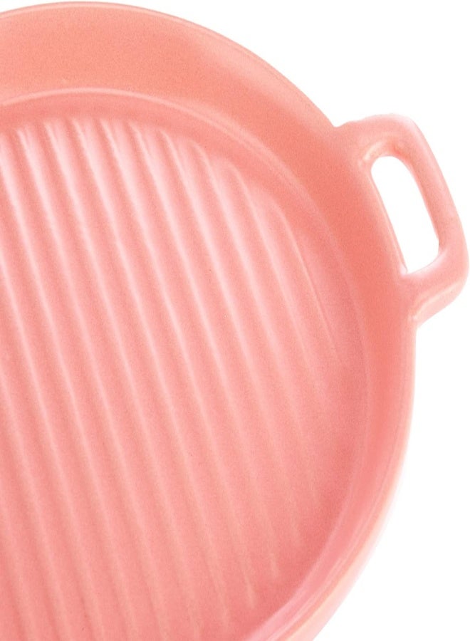 Akdc Ceramic Plate Round Pink