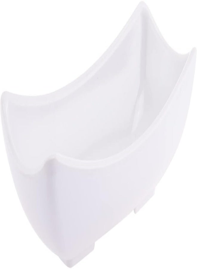 Akdc Exquisite Ceramic Dish - Stylish Kithenware, White, Pleasing, Scratch Resistant, Durable L(7Cm) Xw(14Cm) Xh(4Cm) White