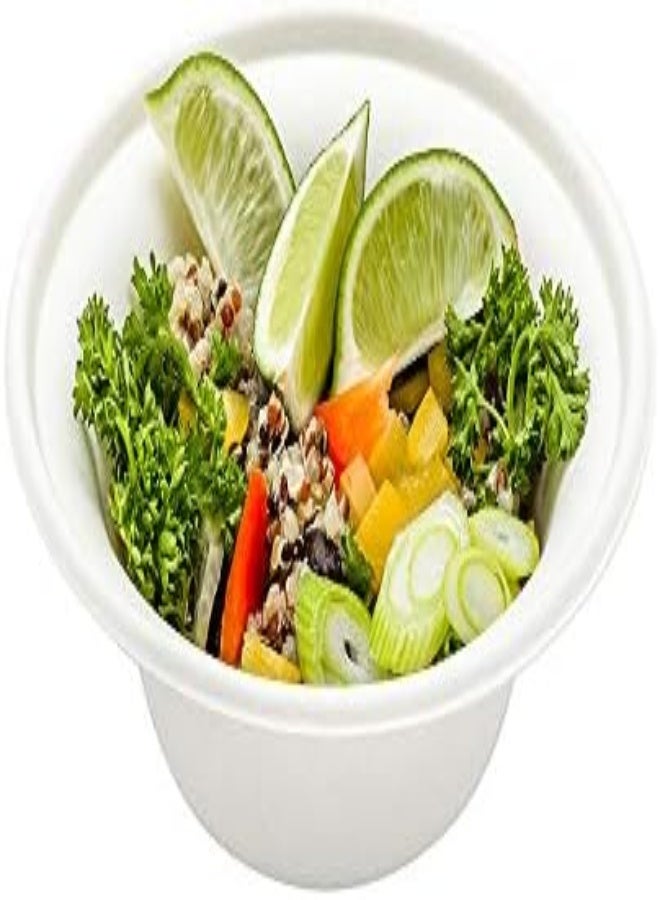 Bagasse Bowl, Salad Bowl, Round Bowl - Durable All Natural, Biodegradable, Disposable Material - 6