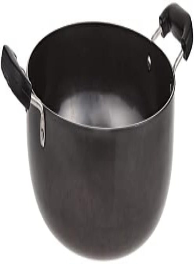 Raj Black Anodized Nonstick Aluminum Deep Kadai Double Handle, 29Cm, Bbak16, Kadai Pot , Deep Frying Pot , Cooking Pot , Casserole