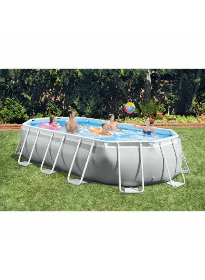 Prism Frame Oval Pool Set 503 X 274 X 122cm