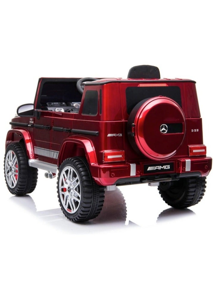 12V Mercedes Benz G63 Ride on Jeep - Painting Red