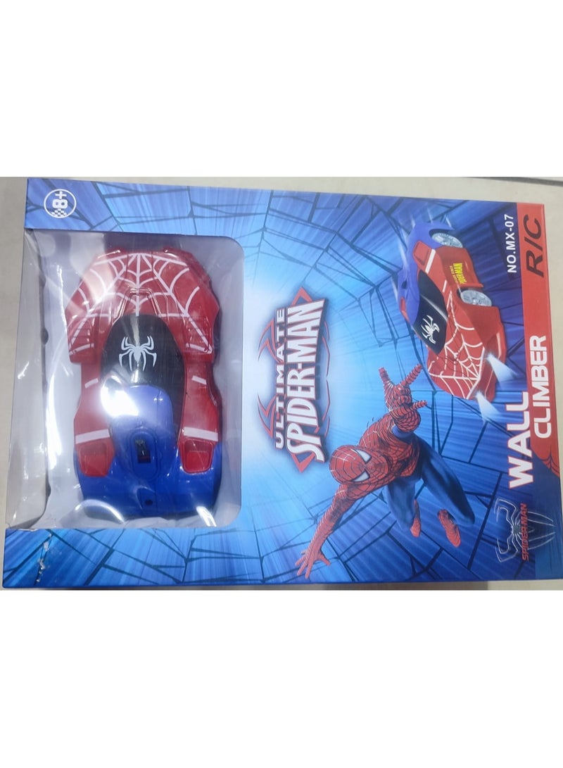 RC Wall climbing Car with remote control &  rechargeable Drives on Floors or Walls, Up and Down Fun - For children above 8 Years old (Spiderman)