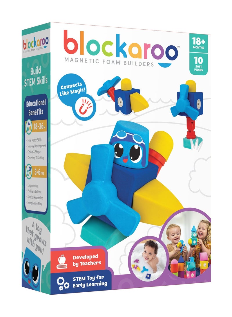 BLOCKAROO MAGNETIC FOAM BLOCKS -SMALL -PLANE