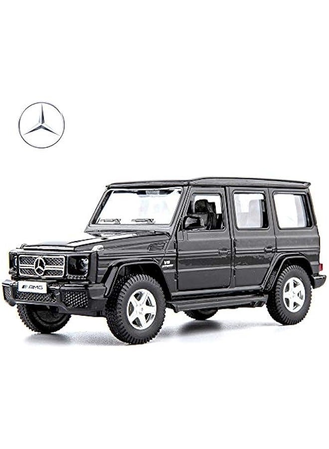 1/36 Scale G63 Casting Car Model, Zinc Alloy G Wagon Toy Car for Kids, Pull Back Vehicles Toy Car for Toddlers Kids Boys Girls Gift (Black)
