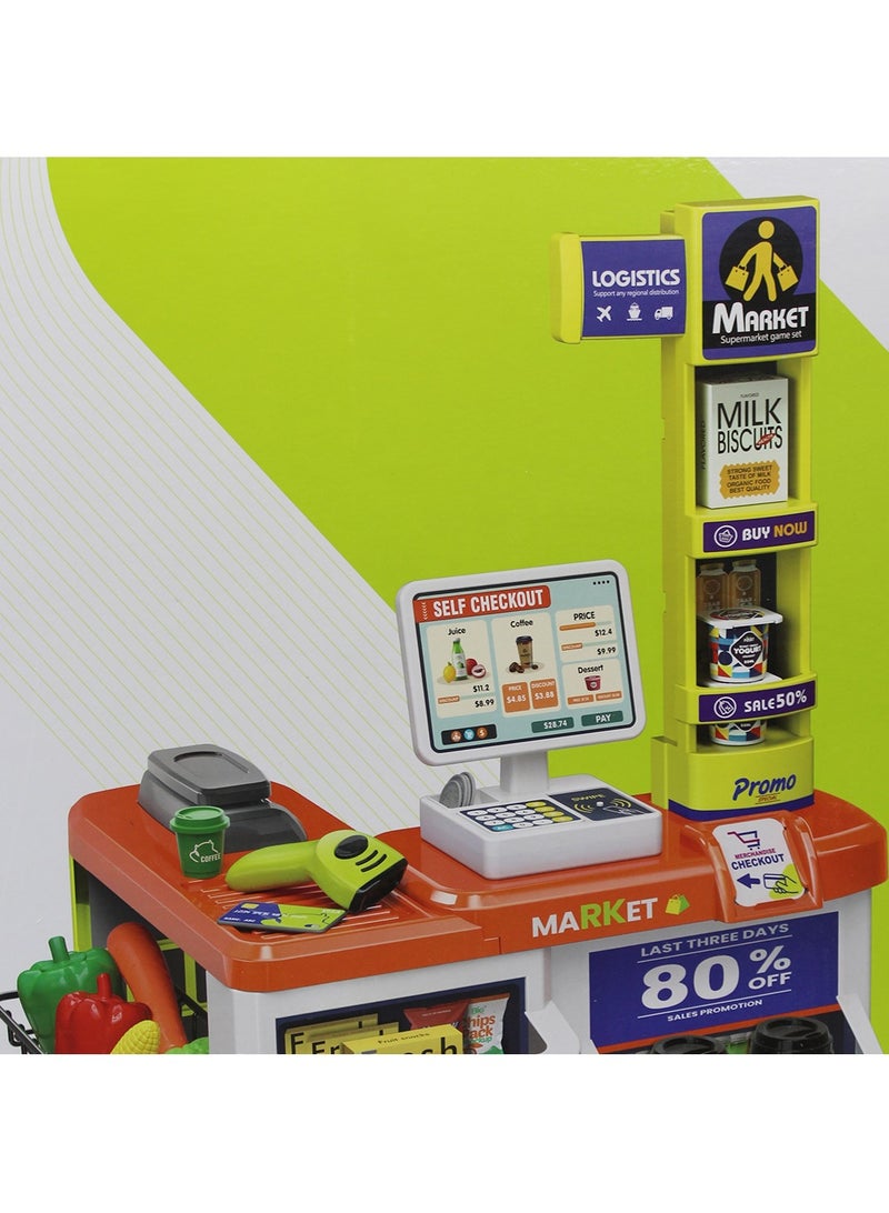 Mini Home Supermarket Set Toy for Kids