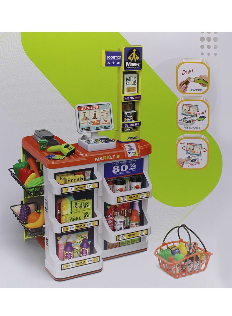 Mini Home Supermarket Set Toy for Kids
