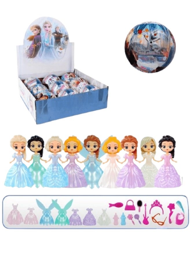 Princess surprise egg toy with lovely accessories for babies