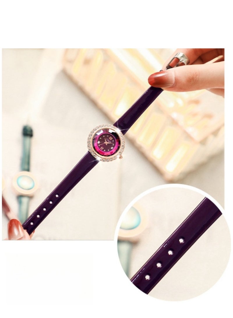 Labaoli New Light Luxury Quartz Watch Women's Waterproof Watch Set with Diamonds