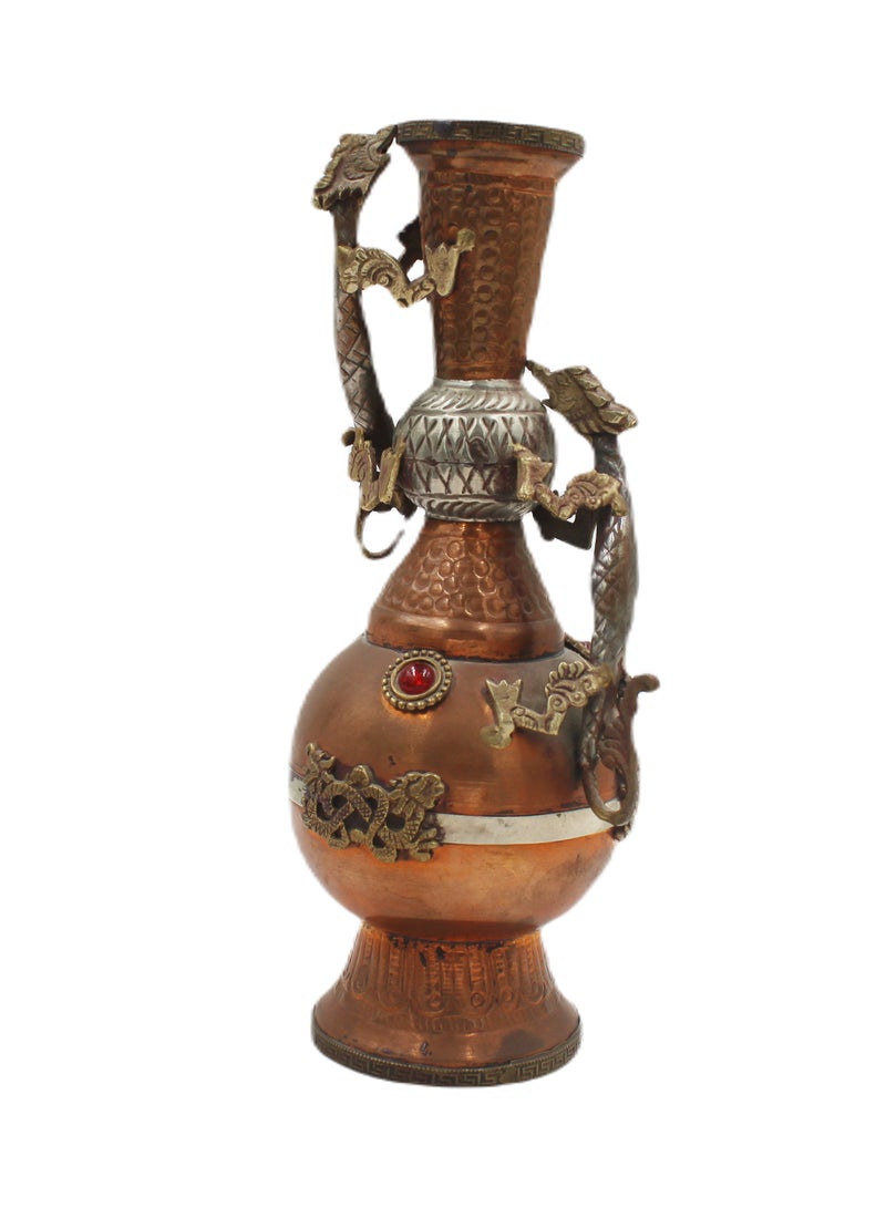 Nepal Handmade Copper Flower Vase