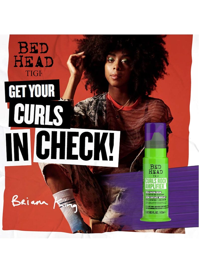 Bed Head By TIGI Curls Rock Amplifier Curl Cream for Curly Hair, the Ultimate Curl Cream for Curly Hair Care 3.82 fl oz