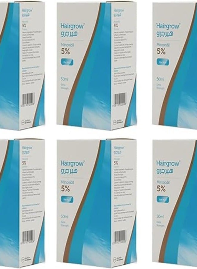 Hairgrow 5% minoxidil 6 months supply (6 bottles x 50ML)