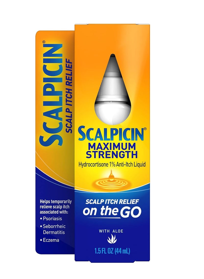 Scalpicin Max Strength Scalp Itch Treatment, 1.5 oz.