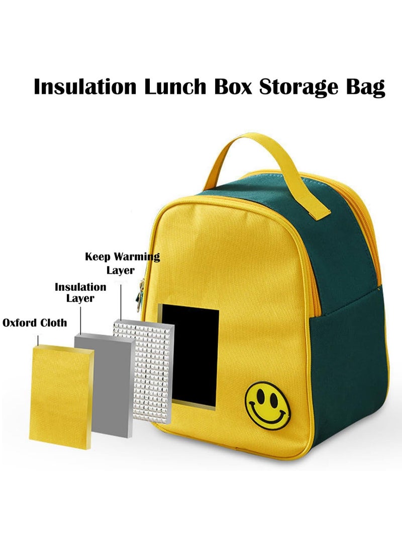 Stainless Steel Bento Lunch Box for Kids School,3 Layers Stackable Thermos Lunch Box with Insulated Lunch Bag Spoon Fork,Leakproof Thermal Food Containers for Adult Work Camping (3 Layer)