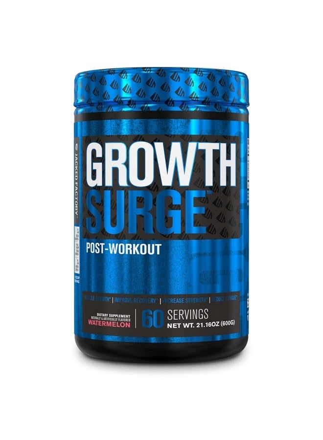 Growth Surge Creatine Post Workout w/L-Carnitine - Daily Muscle Builder & Recovery Supplement with Creatine Monohydrate, Betaine, L-Carnitine L-Tartrate - 60 Servings, Watermelon