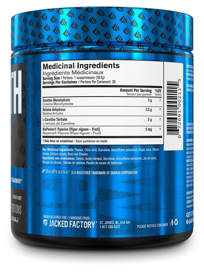 Growth Surge Creatine Post Workout w/L-Carnitine - Daily Muscle Builder & Recovery Supplement with Creatine Monohydrate, Betaine, L-Carnitine L-Tartrate - 30 Servings, Fruit Punch