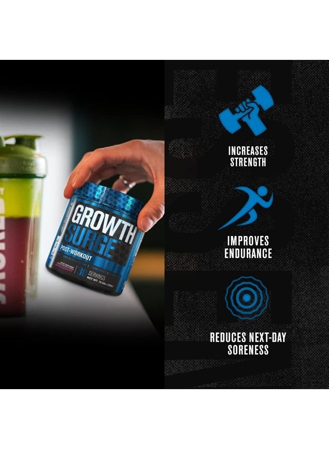 Growth Surge Creatine Post Workout w/L-Carnitine - Daily Muscle Builder & Recovery Supplement with Creatine Monohydrate, Betaine, L-Carnitine L-Tartrate - 30 Servings, Fruit Punch