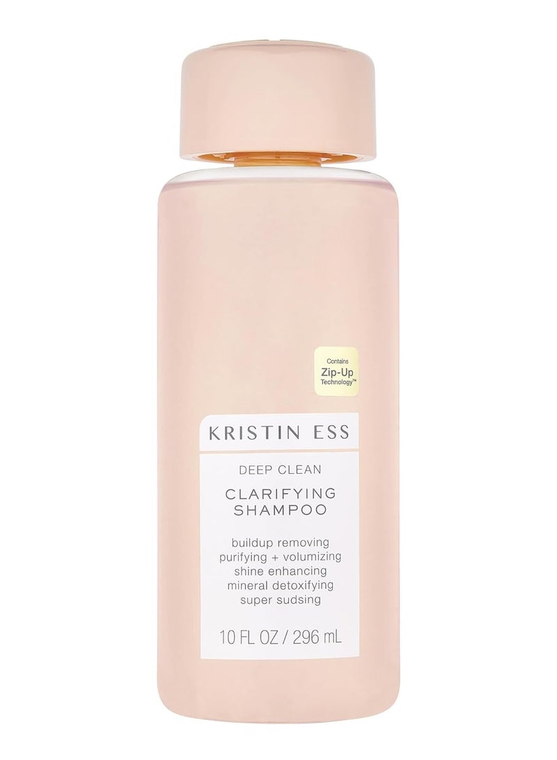 Kristin Ess Hair Deep Clean Clarifying Shampoo for Oily Hair + Build Up - Anti Residue Scalp Detox Purifying + Cleansing Shampoo - Sulfate Free + Vegan - Product for Oily, Curly + Color Treated Hair