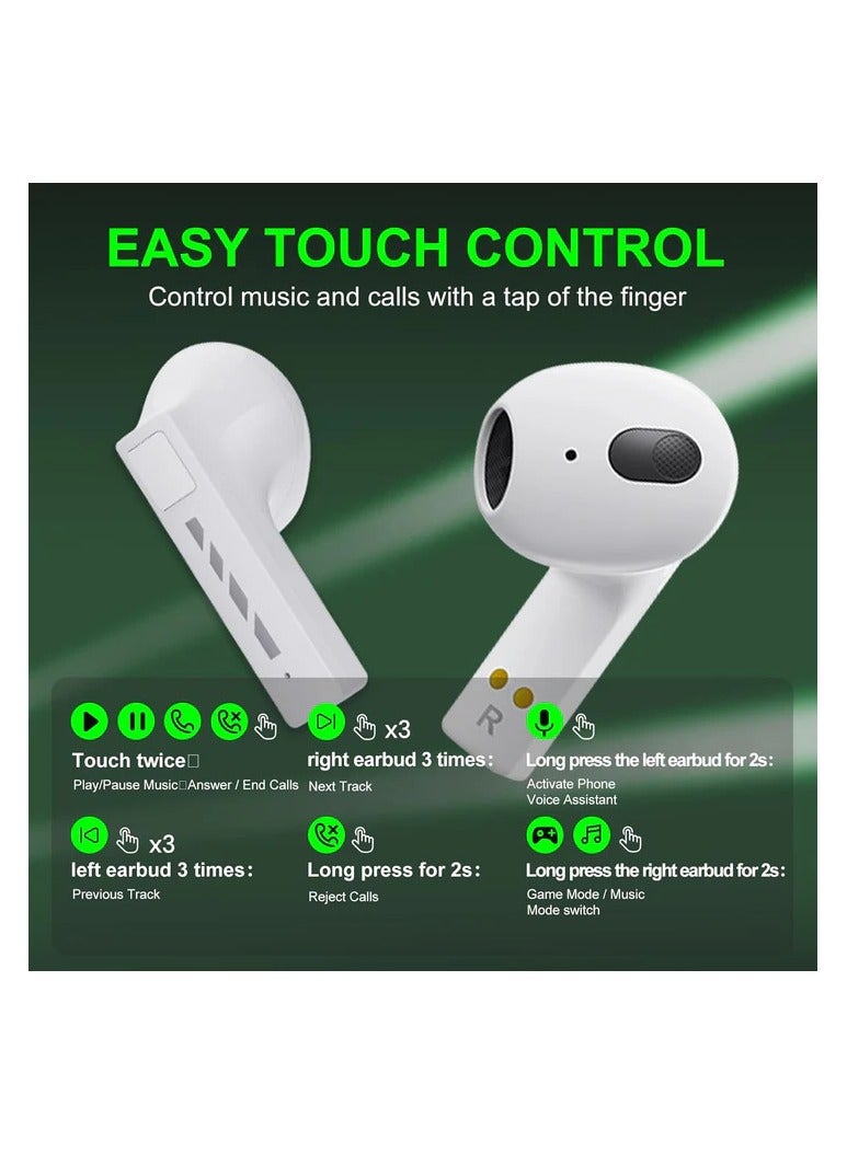 T11 Wireless Bluetooth Earbuds, Gaming Earphone, Low Latency Mode, Slide Cover with 