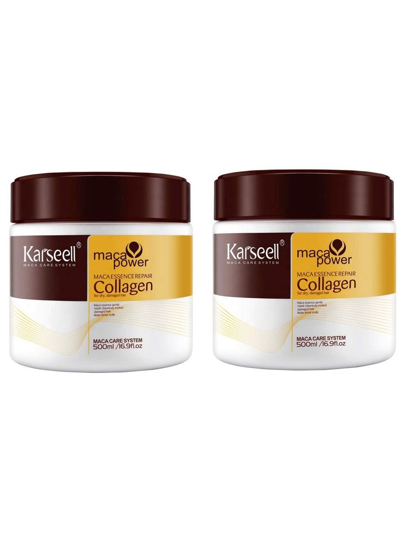 Pack of 2 Karseell Collagen Hair Mask 500ml