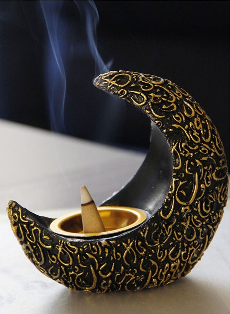 Creative Moon Shape  Incense Burner  Craft Ornament