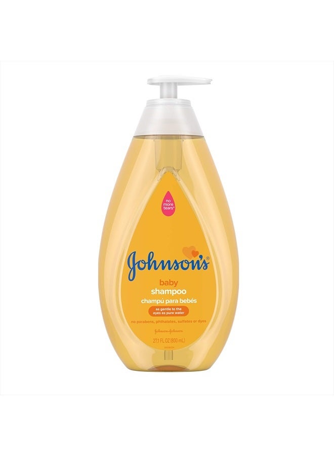 Johnson's Tear Free Baby Shampoo, Free of Parabens, Phthalates, Sulfates and Dyes, 27.1 fl. oz