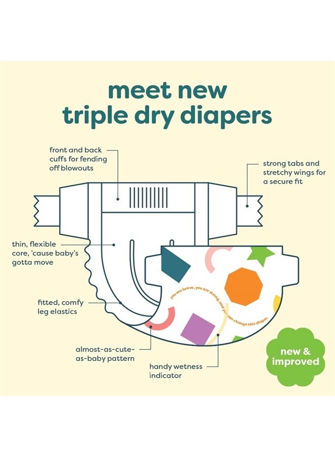 Diapers, Size 1, 80 ct, Ultra Absorbent Diapers