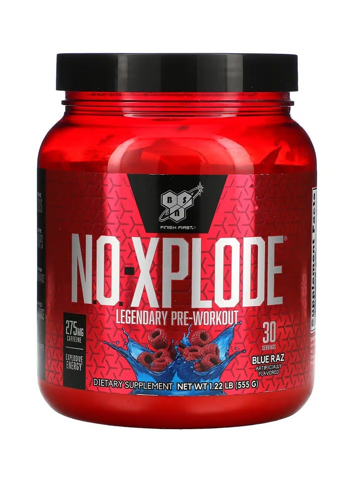 BSN No Xplode Legendary Pre-workout 555g Blue Razz Flavor 30 Serving