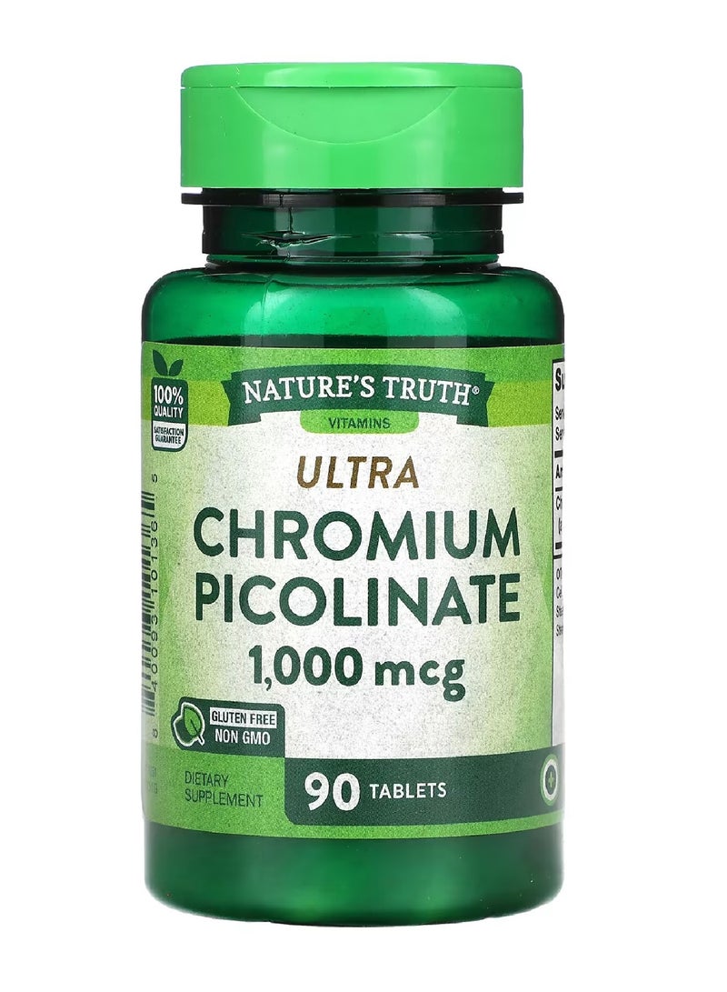 Ultra Chromium Picolinate 1000mcg 90 Tablets
