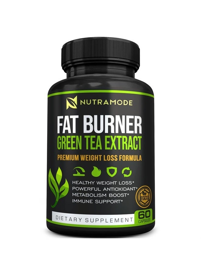 Premium Green Tea Extract Fat Burner Supplement with EGCG-Natural Appetite Suppressant-Healthy Weight Loss Diet Pills That Work Fast for Women and Men-Detox Metabolism Booster to Burn Belly Fat Fast
