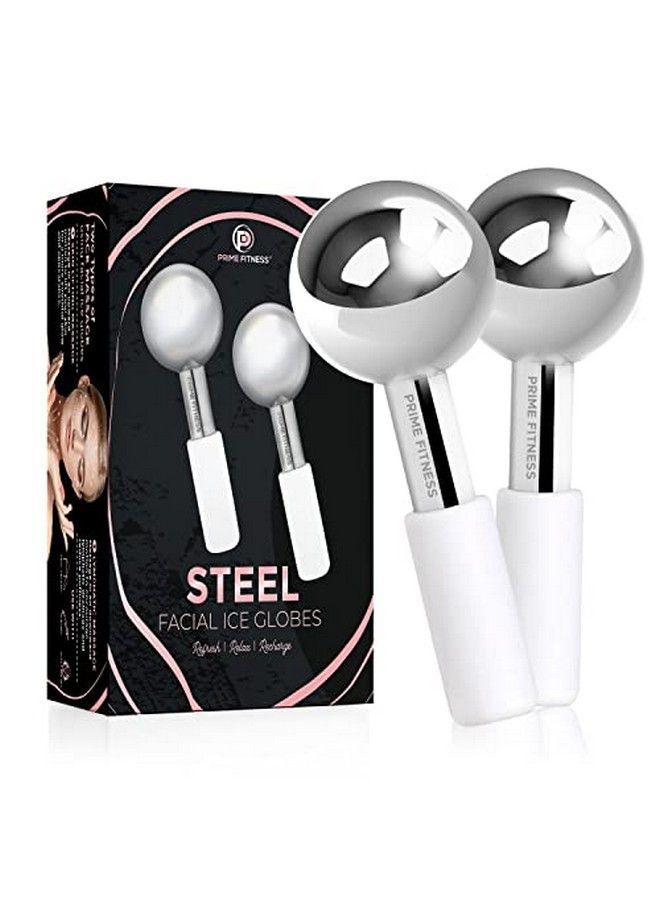 Ice Globes For Facials ; Unbreakable Steel Cooling Roller ; Cryo Sticks For Face ; Massager For Face Neck & Eyes ; Skin Care For Dark Circles Puffiness Wrinkles Collagen Production