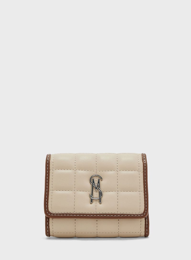 Logo Detailed Flap Over Wallets