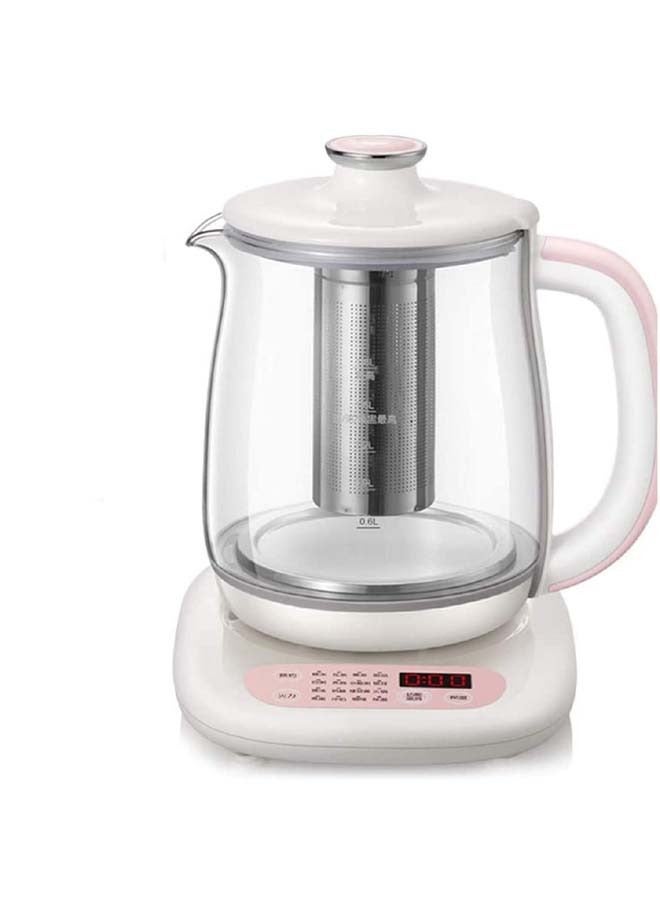 1.8L Multifunctional Glass Electric Kettle 9.5 Hours Appointment 12 Hours Heat Preservation 16 Major Functions Electric Kettle Auto-Shut Off & Boil-Dry Protection Pink