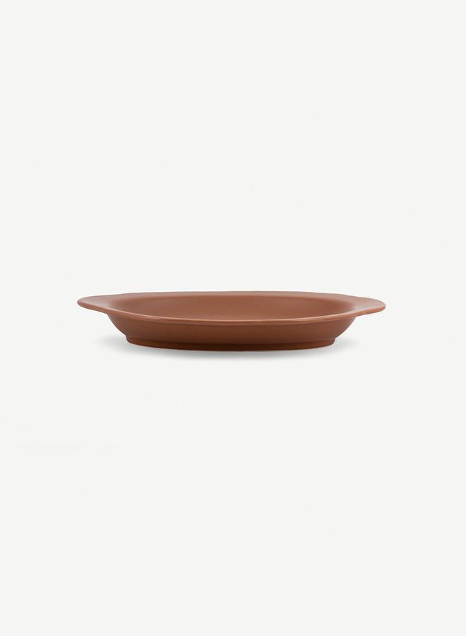 Milly Oval Plate Terracotta -28.5cm