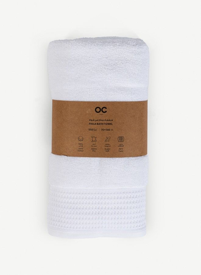 Fiola Bath Towel White -70x140cm
