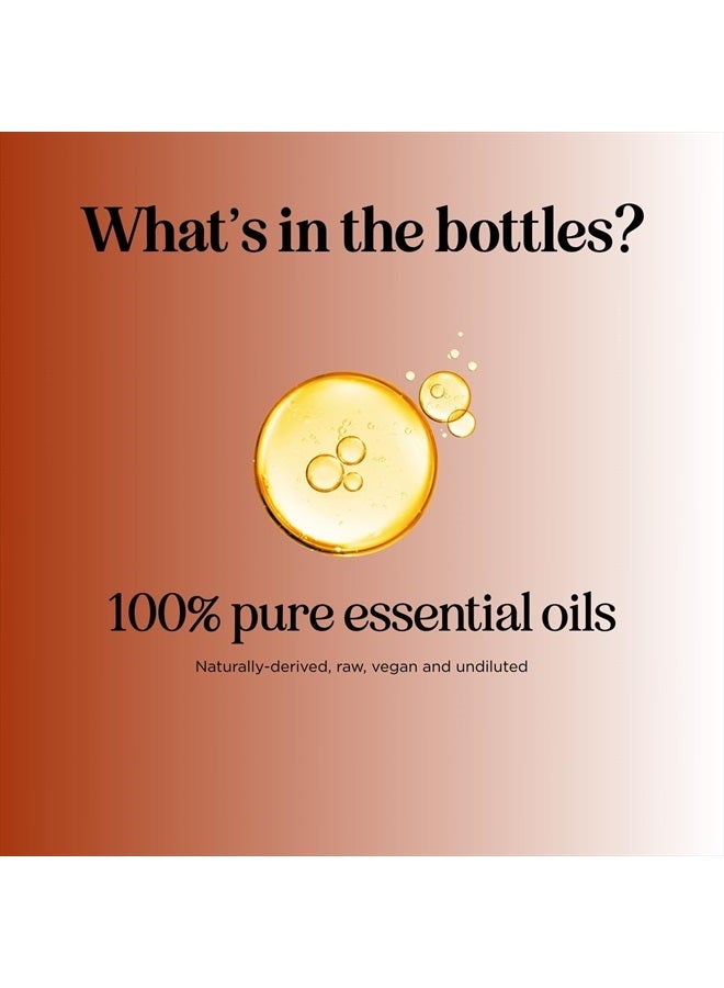 Pure Essential Oil Set for Diffuser - Aromatherapy Essential Oils for Diffusers for Home Travel and Self Care with High Grade Essential Oils for Hair Skin and Nails - Oil Diffuser Essential Oils Set