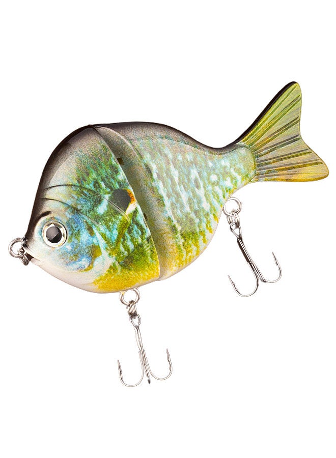 Minnow Fishing Lures Hard Plastic Two-section Jointed Fishing Lures 9cm 34.5g Sinking Bluegill Swimbait Glide Bait Crankbait Wobbler Bass Pike Tackle