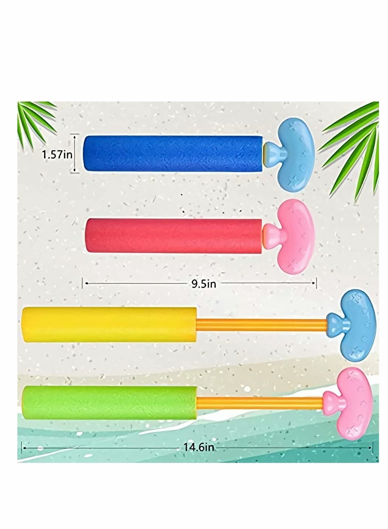 Water Toys Squirt Gun 6 Pcs Blaster with Long Range up to 32ft Summer Pool Gift for Kid Adult